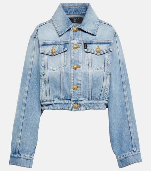 Cropped denim jacket
