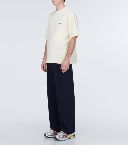 Men's Balenciaga Back T-shirt Medium Fit in Beige