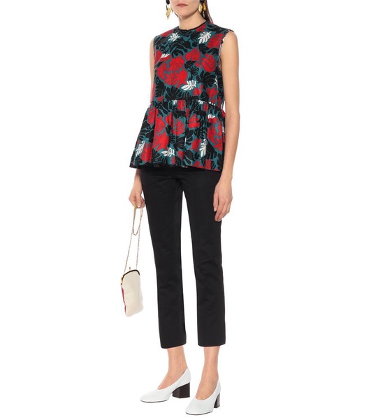 Cotton and linen top