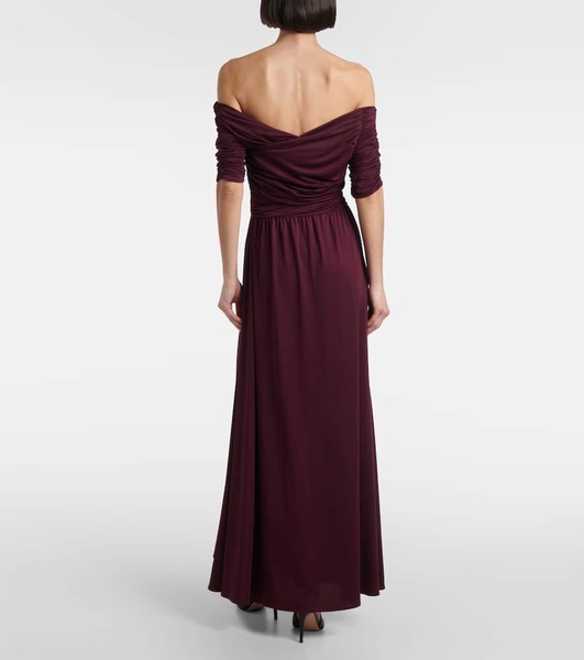 Charlotte ruched jersey maxi dress