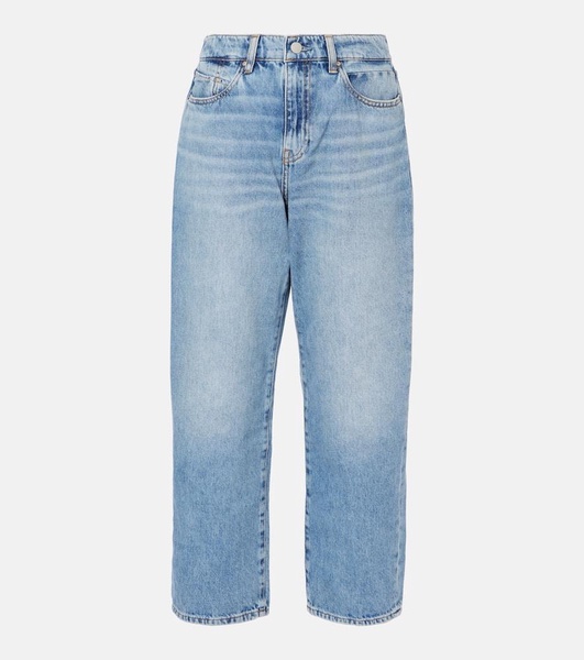 Florence cropped mid-rise straight jeans