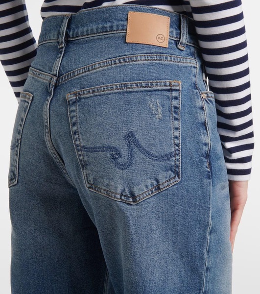 High-rise straight jeans