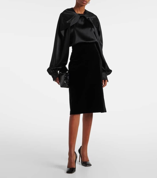 Capo cotton midi skirt