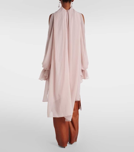 Asymmetric georgette blouse