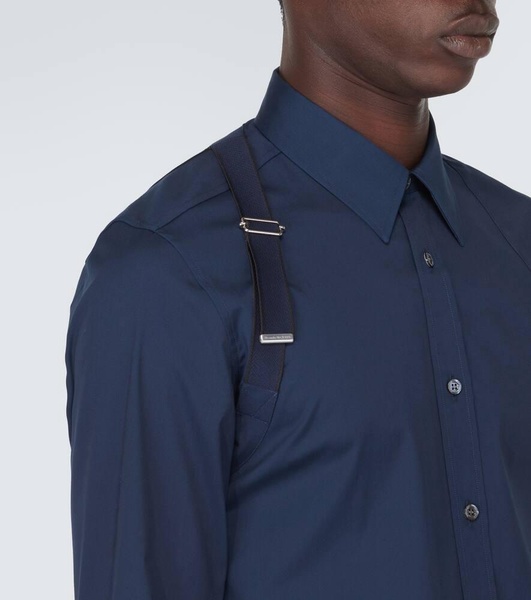 Harness cotton poplin shirt