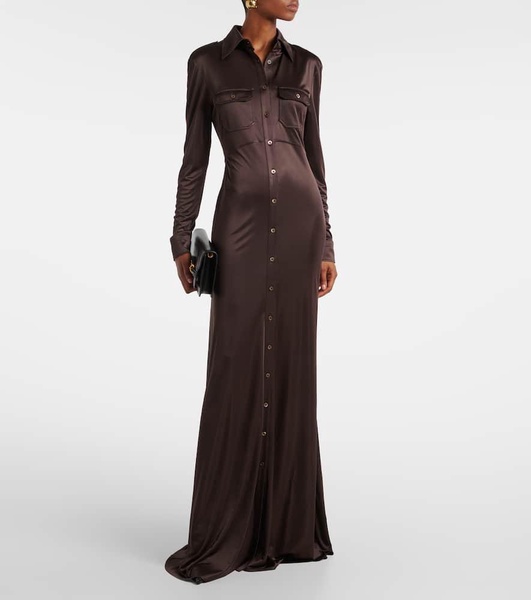 Jersey maxi dress