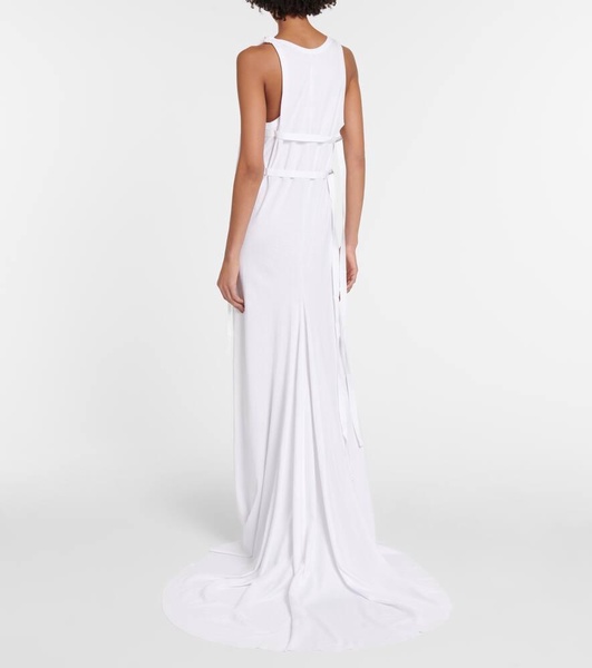 Fernande flared cotton gown