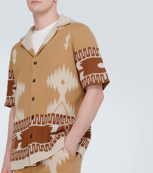 Icon Piquet cotton jacquard shirt