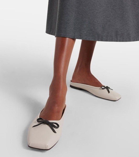 Monili leather mules