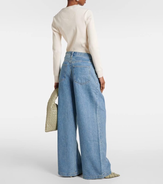 Ellis mid-rise wide-leg jeans