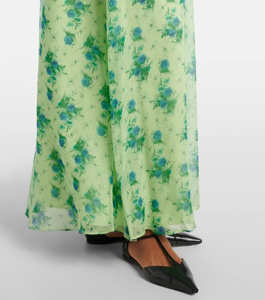 Cactus halterneck silk gown