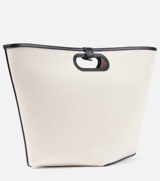 Folded Large canvas tote bag