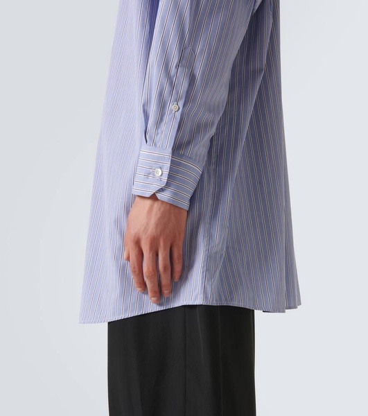 Striped oversized cotton shirt