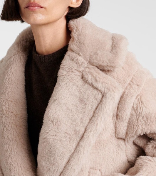 Radice alpaca, wool, and silk teddy jacket