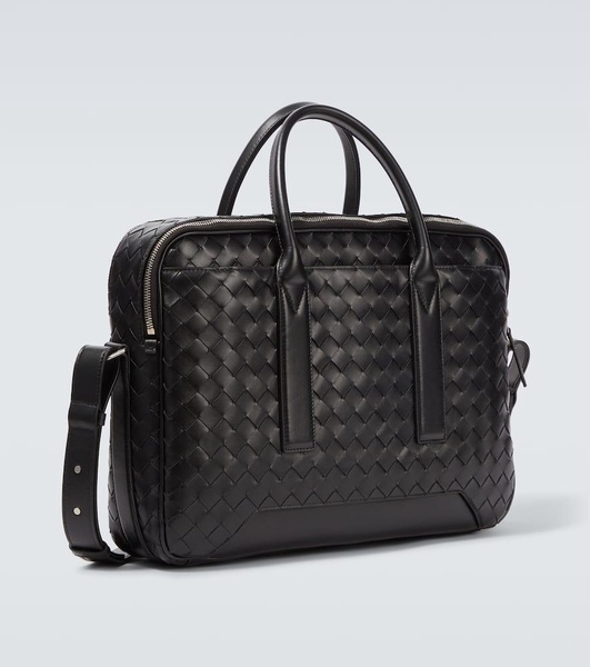 Getaway Intrecciato leather briefcase