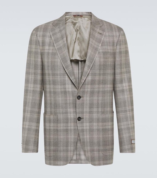 Kei checked wool blazer