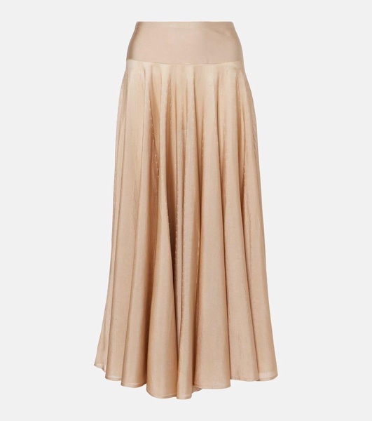 Pointelle maxi skirt