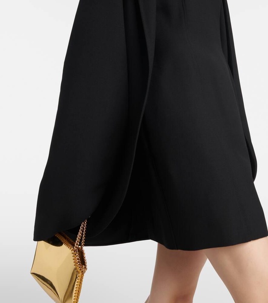 Caped minidress