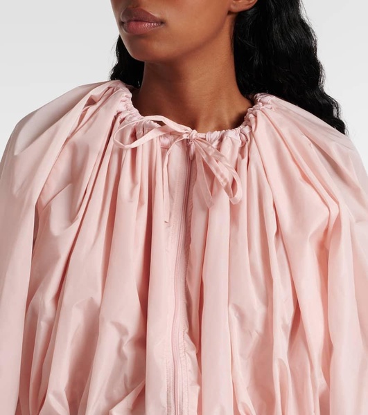 Pleated cropped jacket
