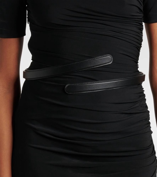Flex Thin Twist leather belt