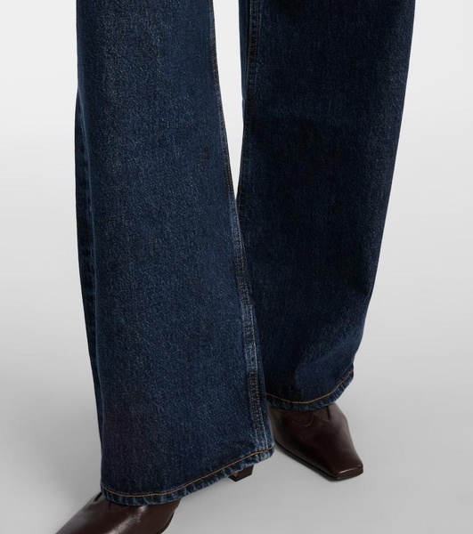 Low Curve mid-rise barrel-leg jeans