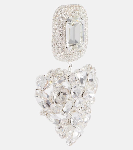 Crystal-embellished drop earrings