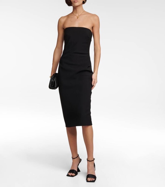 Bernard wool-blend crêpe midi dress