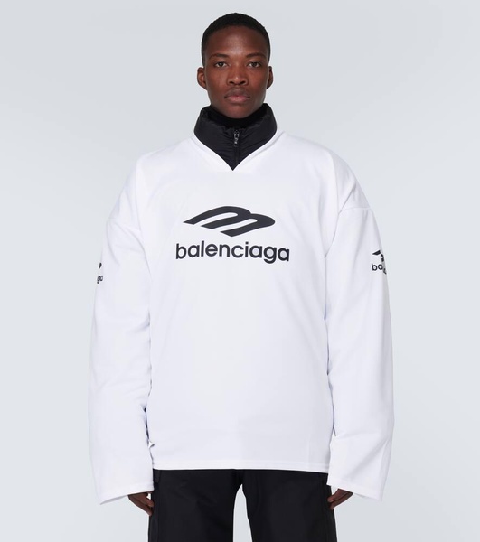 3b Sports Icon Ski Long Sleeve T-shirt Large Fit in White
