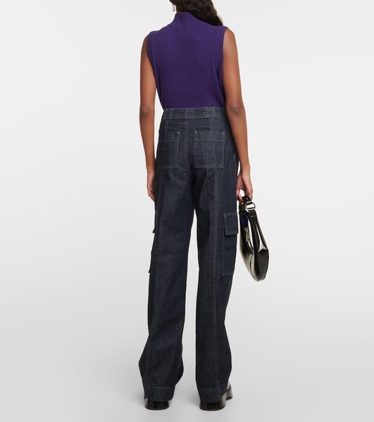 x EmRata Amia high-rise cargo jeans