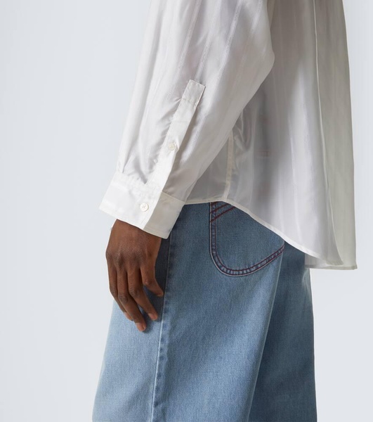 Striped jacquard shirt