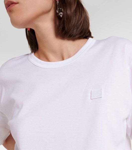 Face cotton jersey T-shirt