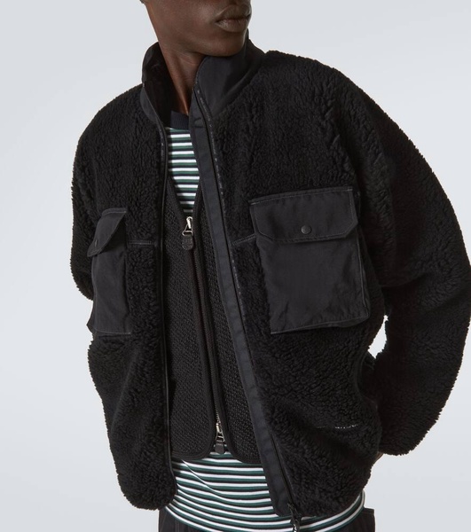 Wool-blend fleece jacket