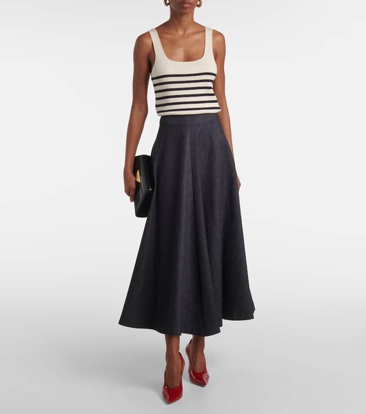 Varda cotton midi skirt