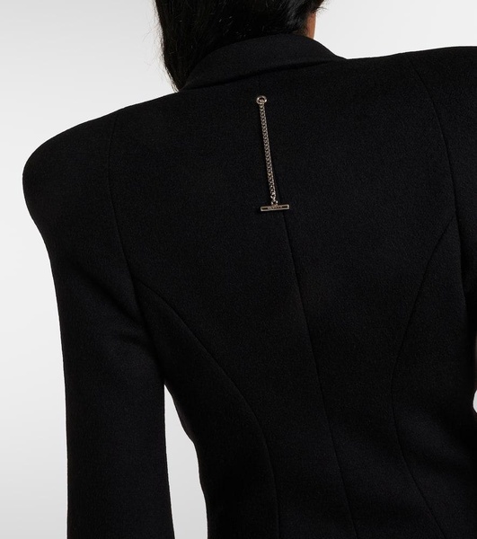 Wool and cashmere coat