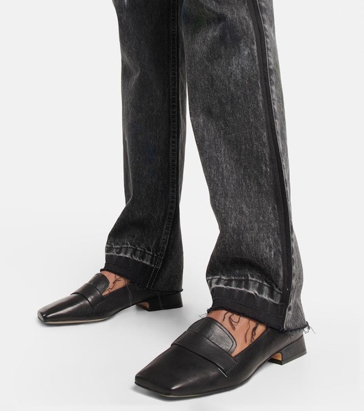 Leather loafers