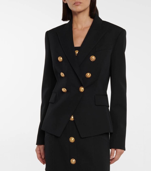 Double-breasted wool blazer
