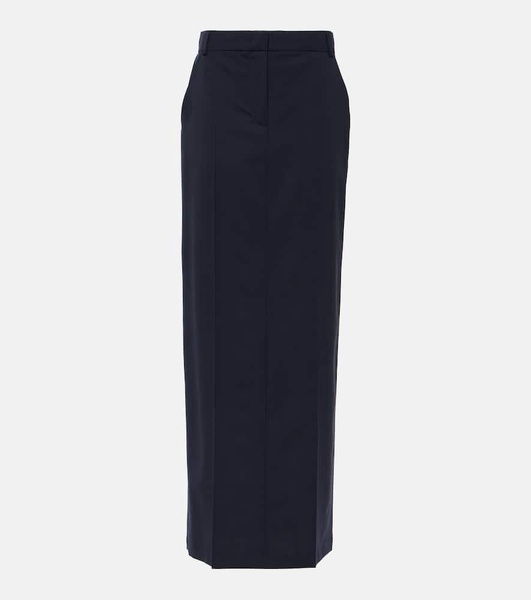 Circeo wool maxi skirt