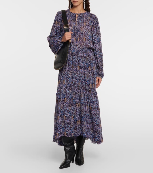 Naema paisley georgette maxi dress