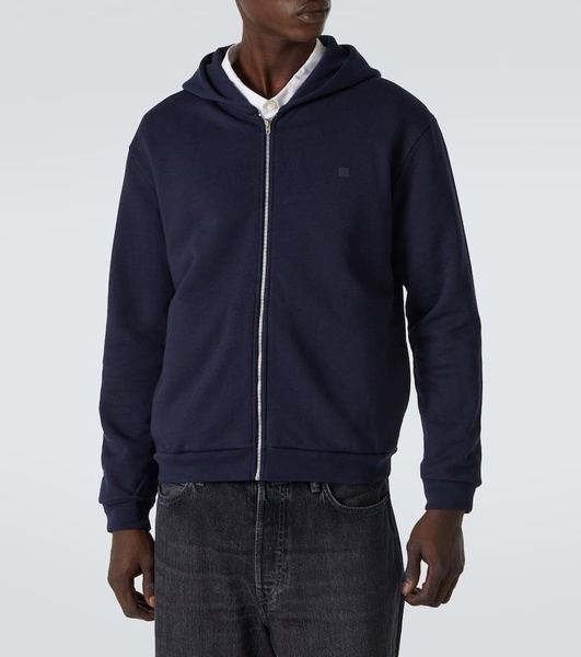 Face cotton jersey hoodie