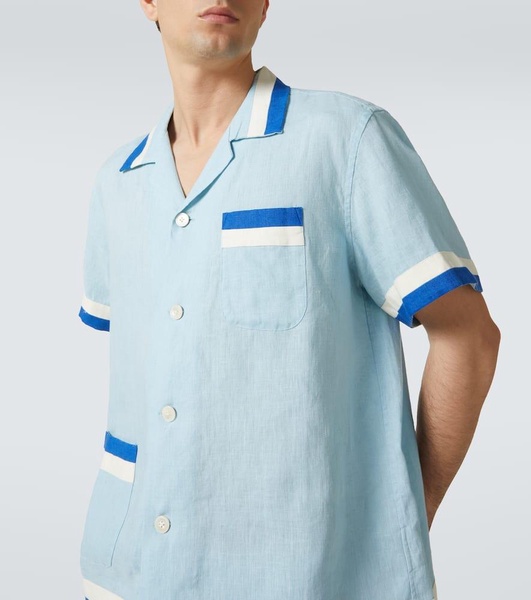 Seedling Stripe linen shirt
