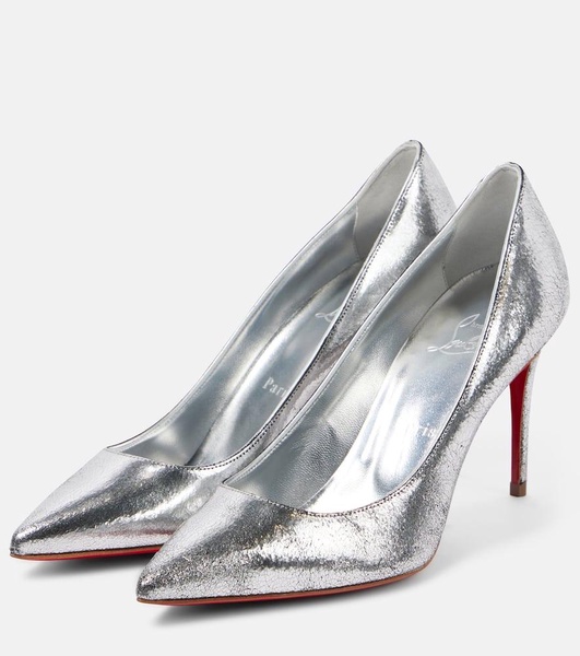 Kate 85 metallic leather pumps