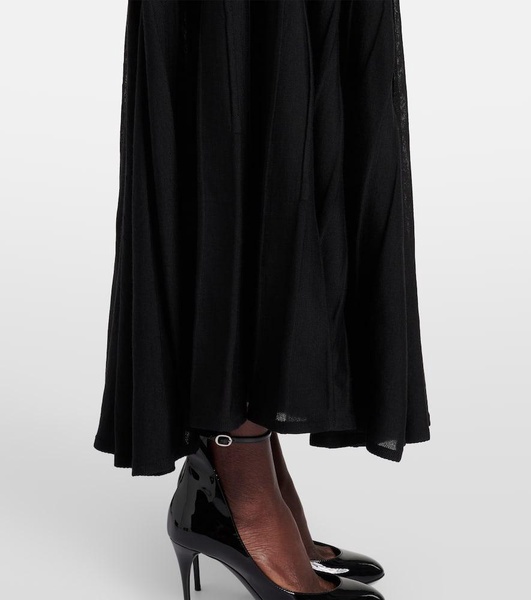 Wool midi dress