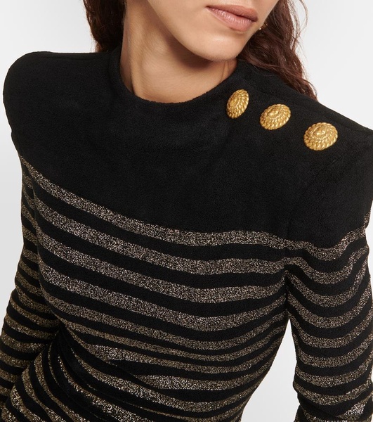 Lurex® striped minidress