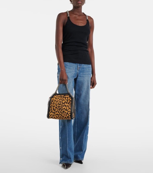 Falabella Mini leopard-print tote bag