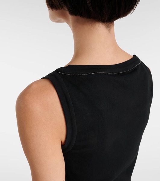 Cotton-blend tank top