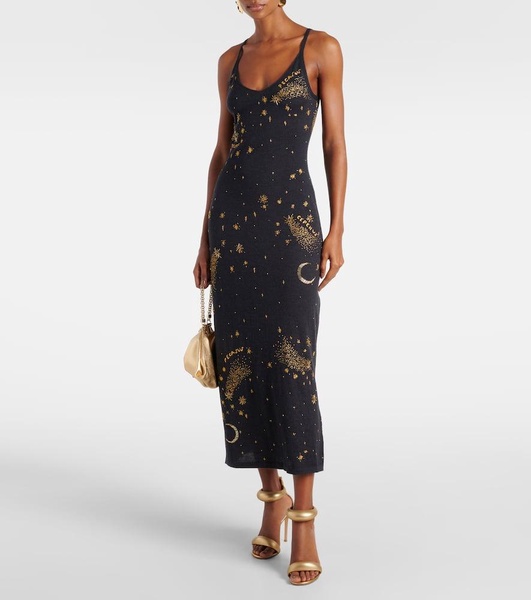 Denise wool and silk gown