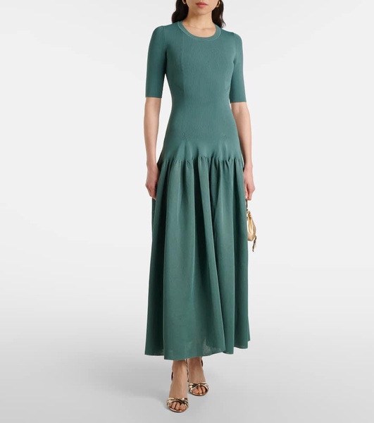 Maisie ribbed-knit maxi dress