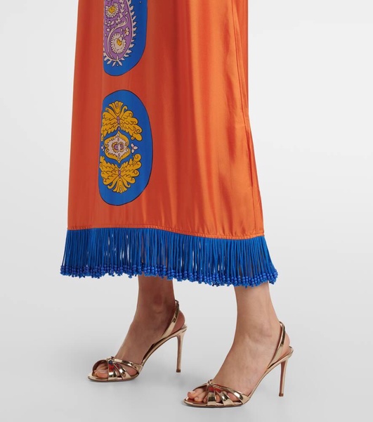 Luis silk midi dress