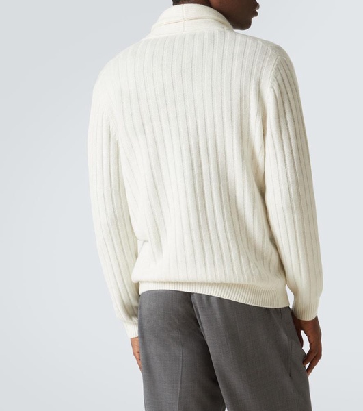 Mr Denver ribbed-knit cashmere cardigan