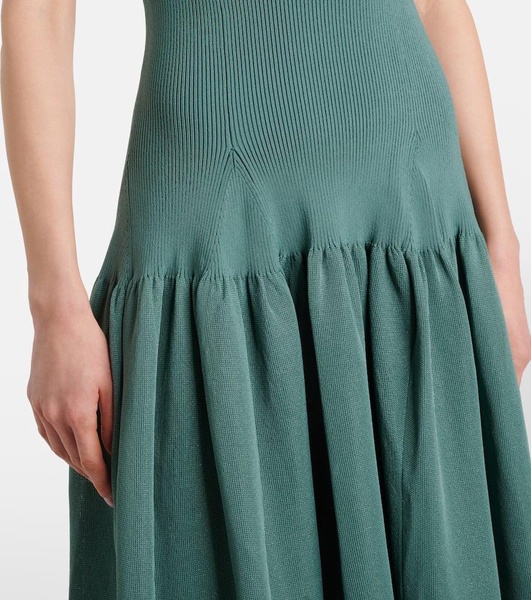 Maisie ribbed-knit maxi dress
